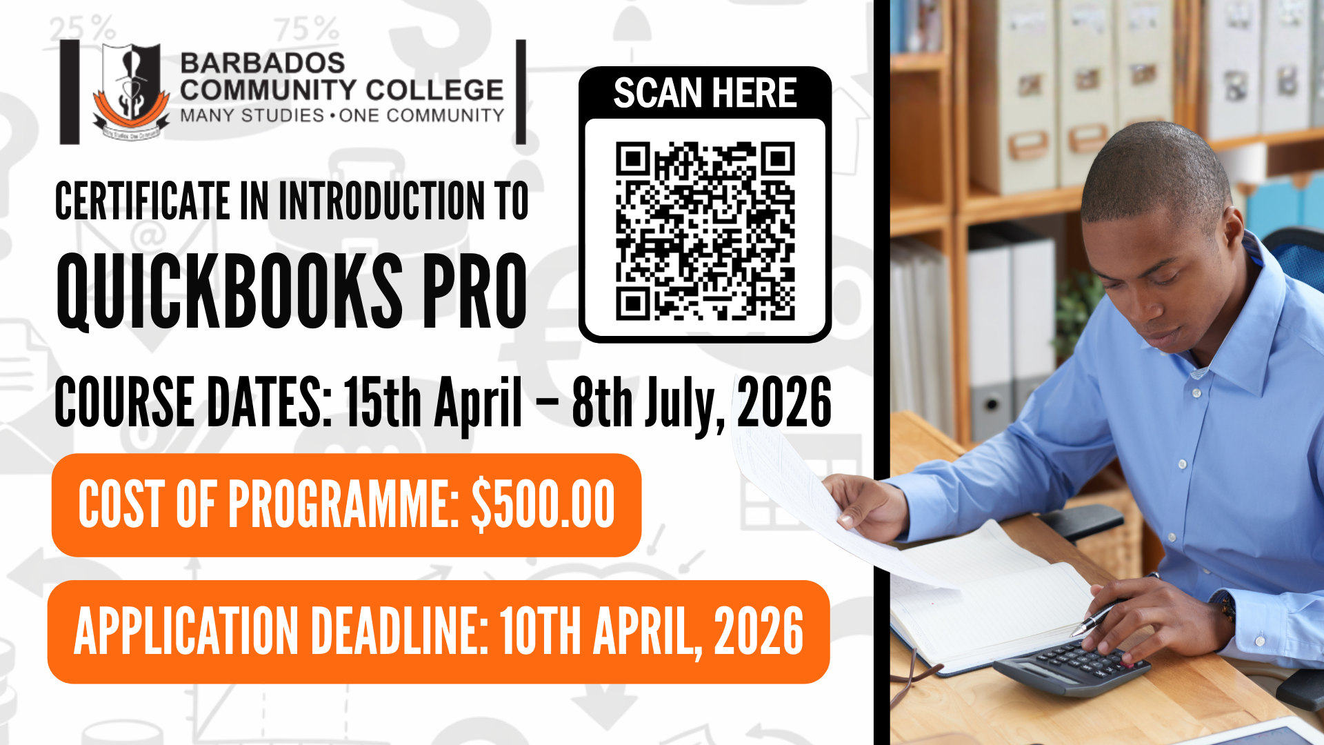 Certificate in Quickbooks Pro Registration has Begun